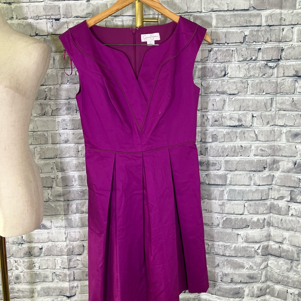 Jessica Simpson Bold Purple Midi Dress